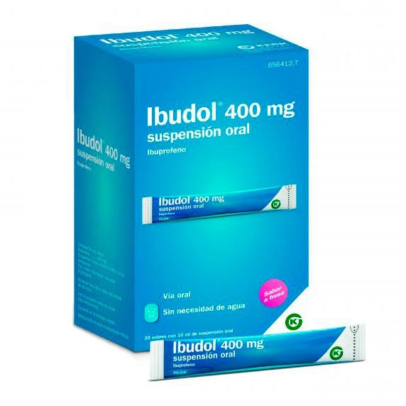 Imagen de Ibudol 400 mg susporal 20 sobres 10 ml