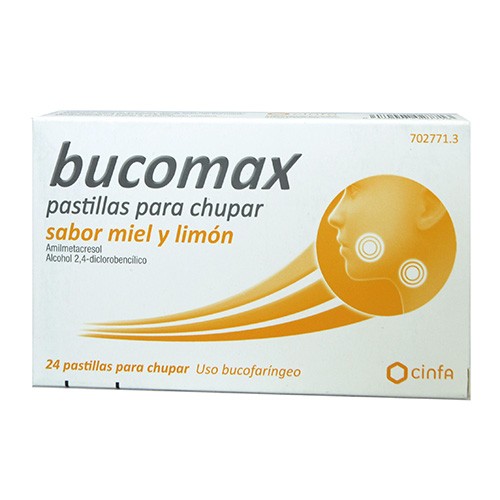 Imagen de Bucomax s/lidocaina 24 pastillas miel limón